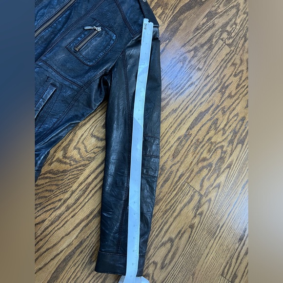 Real lambskin leather jacket - Picture 6 of 9